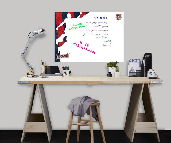 FC Barcelona Muursticker White Board