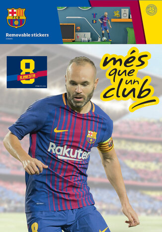 FC Barcelona Muursticker Iniesta