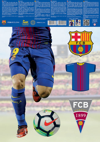 FC Barcelona Muursticker Suarez