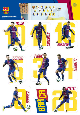 Aja historisch Heerlijk Muursticker Spelers FC Barcelona - Schipperkids - de leukste producten in  een shop