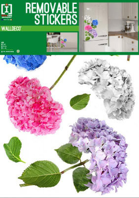 Muursticker Hortensia