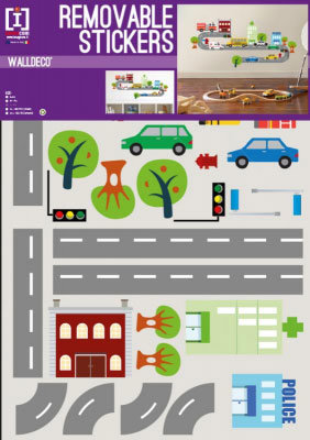 Laatste; Muursticker Verkeer - Auto's