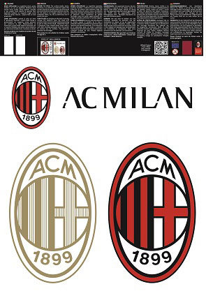 Muursticker AC Milan Logo