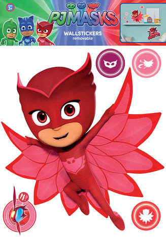 Muursticker PJ Masks Pyjamahelden Owlette