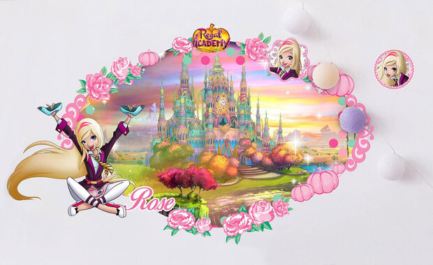 Muursticker Regal Academy Rose (groot)