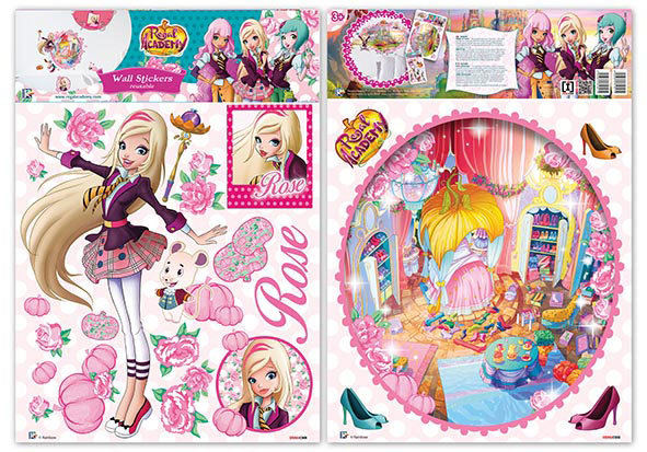 Muursticker Regal Academy Rose (klein)