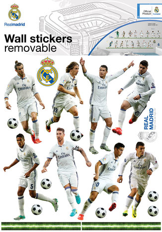 Muursticker Real Madrid 16 Spelers