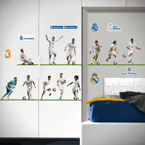 Muursticker Real Madrid 11 Spelers (klein)