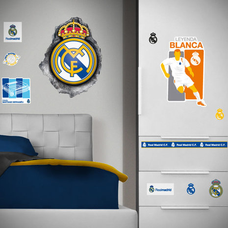 Muursticker Real Madrid Logo Hole (klein)