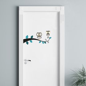 Muursticker Uiltjes op tak 