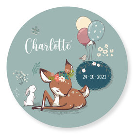 Wandcirkel Geboortecirkel – met eigen naam en geboortedatum!