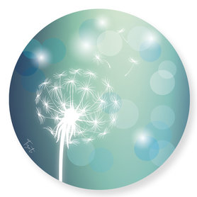 Wandcirkel Paardenbloem Groen – Ø 40 - 60 - 90 - 110 cm