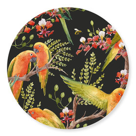 Wandcirkel Vogels  – Ø 40 - 60 - 90 - 110 cm