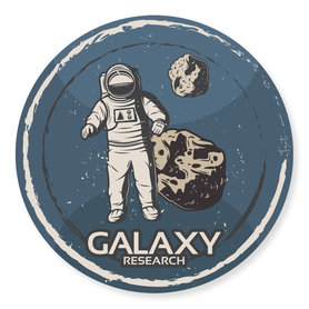 Wandcirkel Astronaut – Ø 40 - 60 - 90 - 110 cm