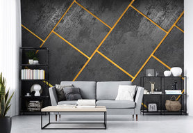 Beton Geometrisch Fotobehang - (verschillende afmetingen) - levering binnen 4-6 dagen