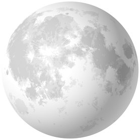 Muurcirkel Maan – Muursticker & Behangcirkel