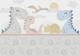 Dinosaursussen Behang (verschillende afmetingen)