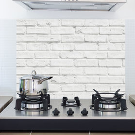 Keuken Achterwand Sticker Witte Muur (47 x 65 cm)