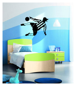 Muursticker Voetballer Omhaal